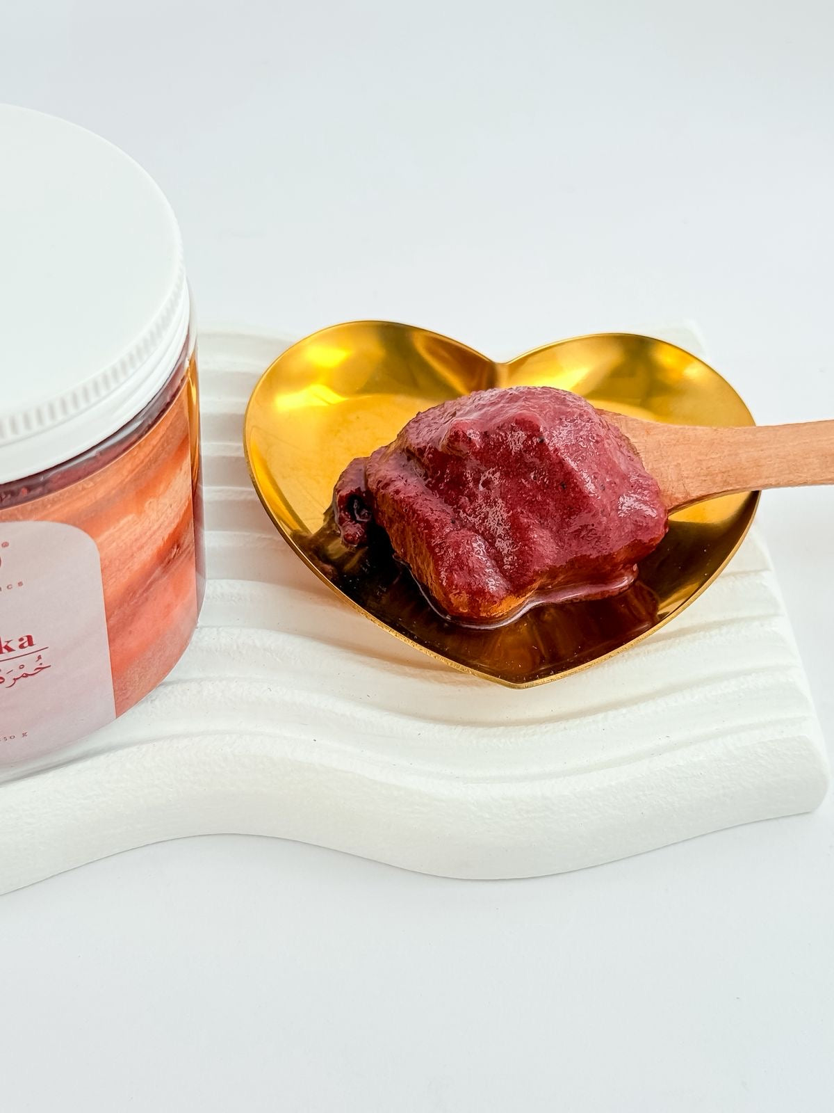 Delka with khamra coffee